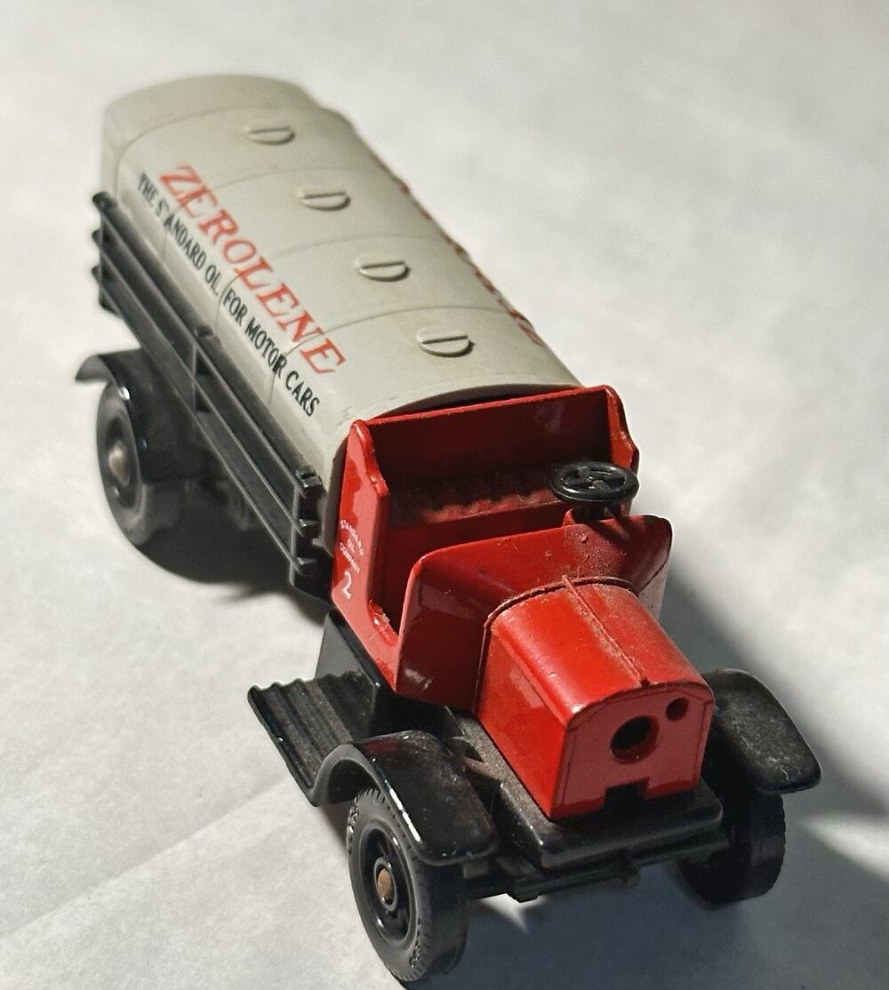 Lledo Zerolene 1911 Chain Drive Tank Truck Standard Oil Diecast England 3.5” 208